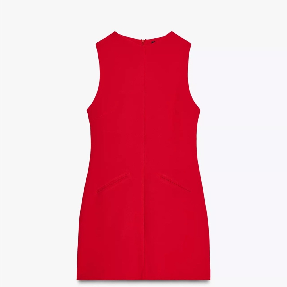 Zara Vibrant Red Mini Dress